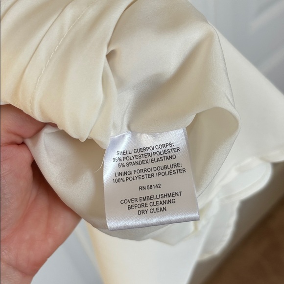 Gal Meets Glam Collection Victoria Pearly Trim Fit & Flare Dress - Picture 11 of 11